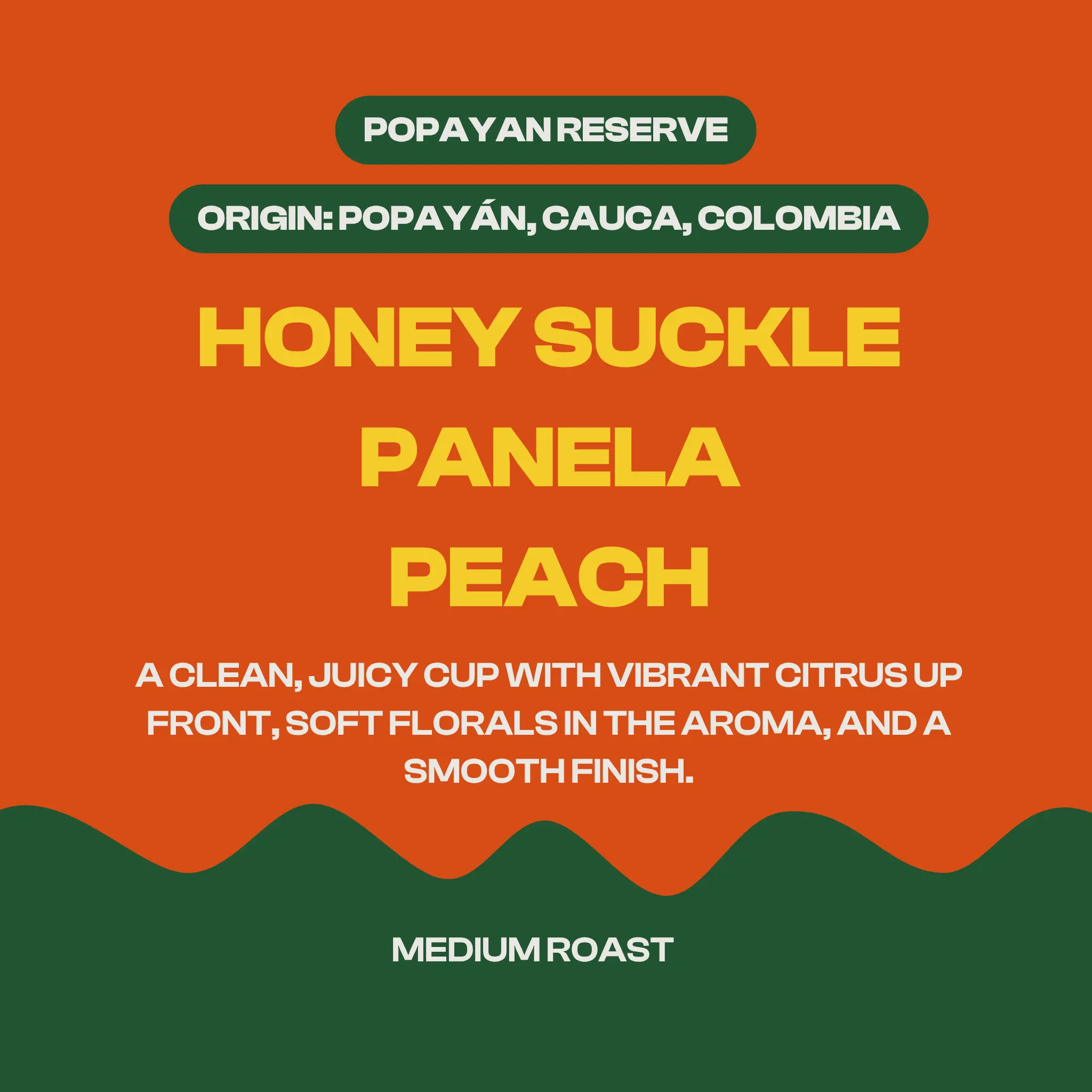 Colombia Popayán Reserve Hidden Grounds Coffee