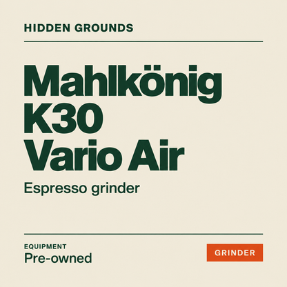 Mahlkonig K30 Vario Air Single Espresso Grinder — Hidden Grounds product artwork