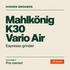 Mahlkonig K30 Vario Air Single Espresso Grinder — Hidden Grounds product artwork