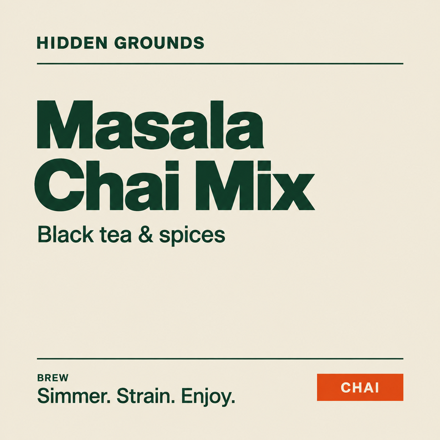 Masala Chai Mix — Hidden Grounds product artwork