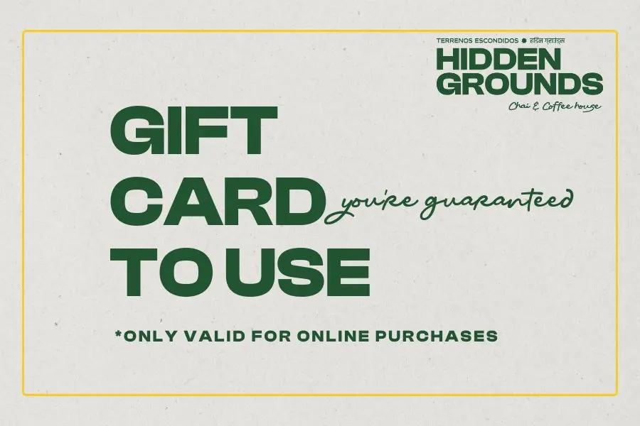 Hidden Grounds Online Only Gift Cards - Hidden Grounds Coffee