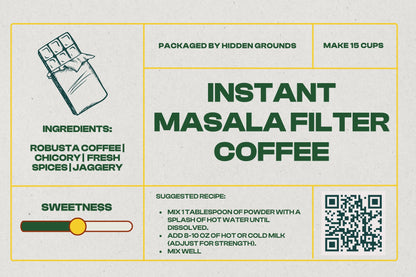 Instant Masala Filter Coffee - Hidden Grounds Coffee