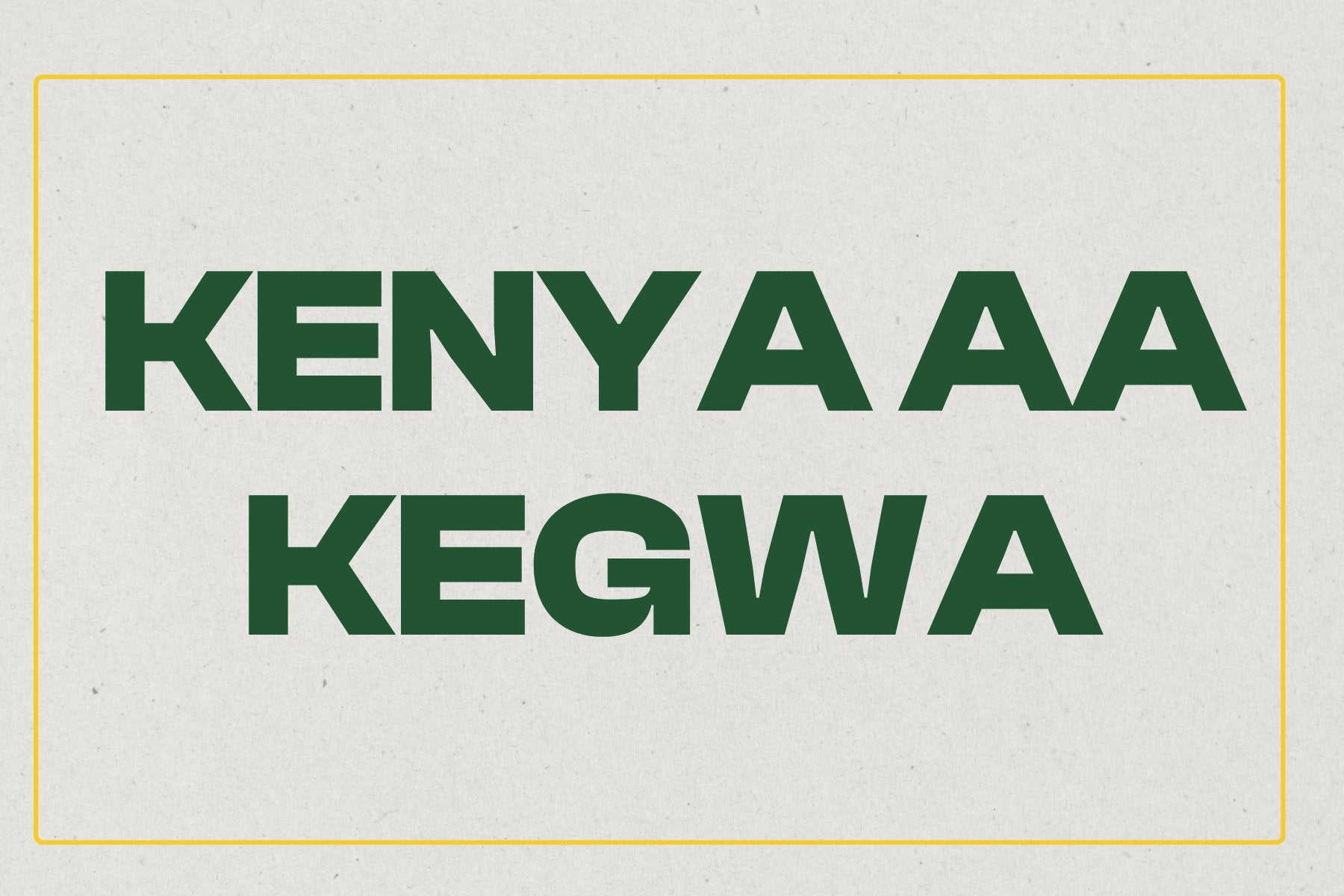 Kenya AA Kegwa - Hidden Grounds Coffee