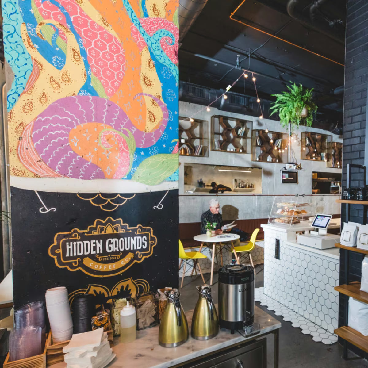 Inside Hidden Grounds at 148 1st Street, Jersey City